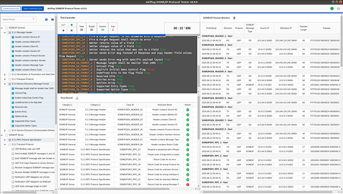 SOME/IP Protocol Tester Tool ScreenShot